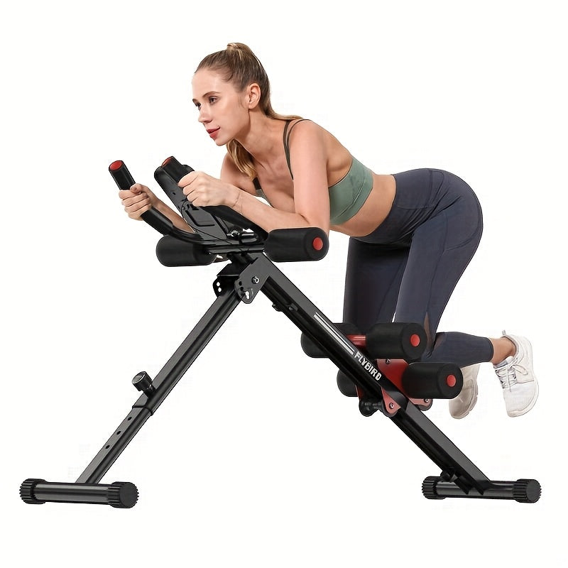 Foldable Adjustable Ab Trainer Machine with LCD Monitor