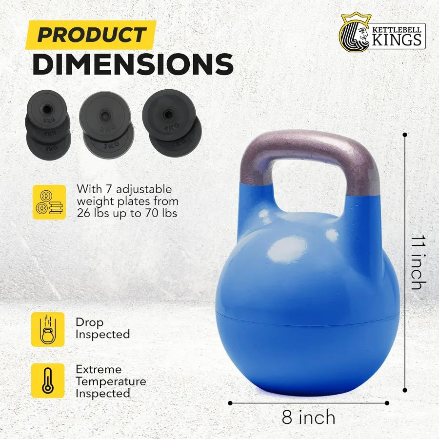 Adjustable Kettlebell – 26–70LB Full-Body Strength Trainer