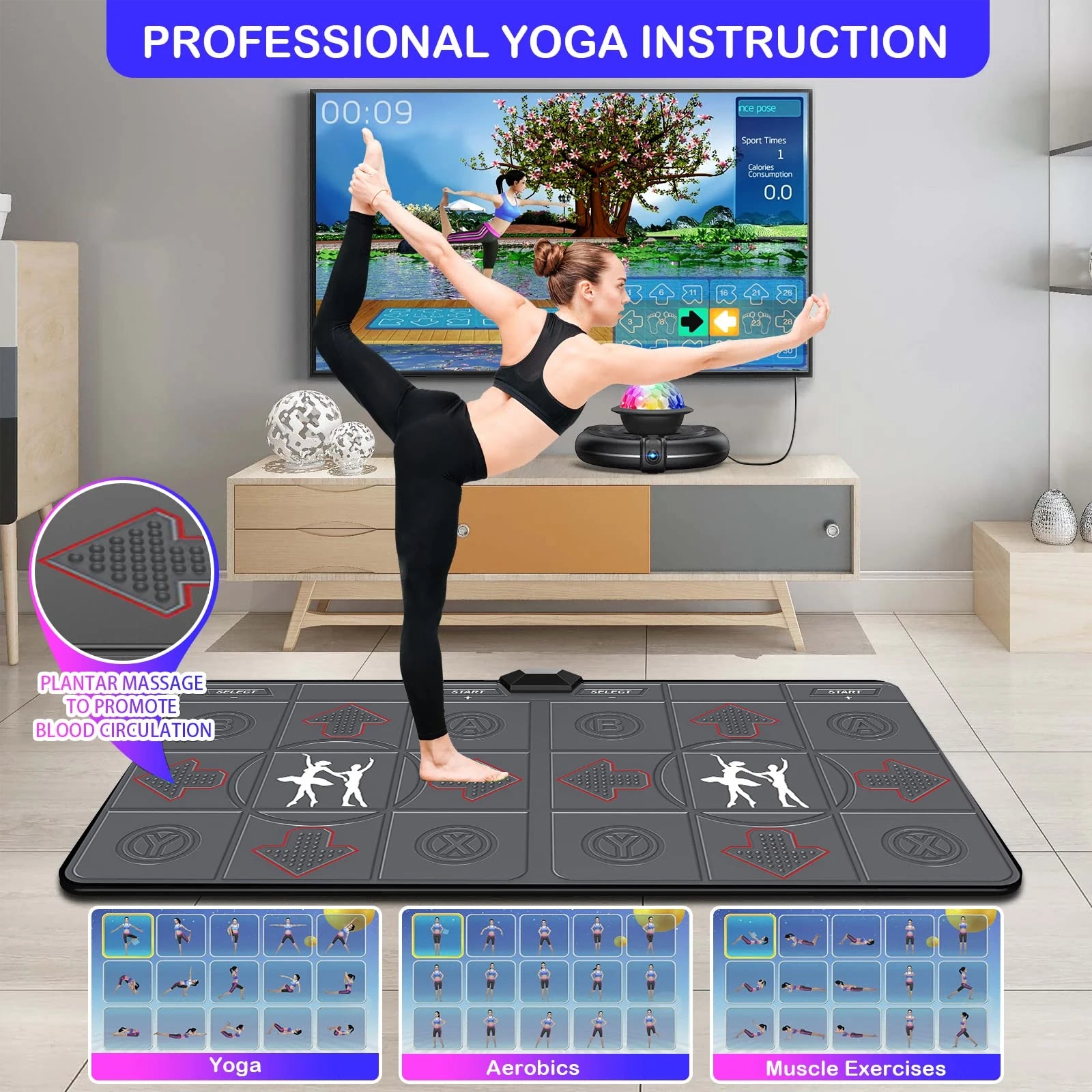 Dance Mat Game – Motion Sensing TV/PC, 2 Players
