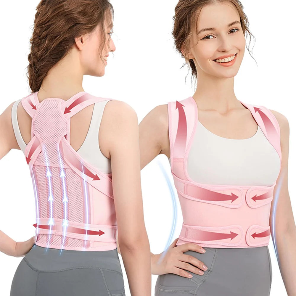 Posture Corrector for Men and Women - Full Back Brace Support, Back Posture Straightener for Scoliosis and Hunchback Correction