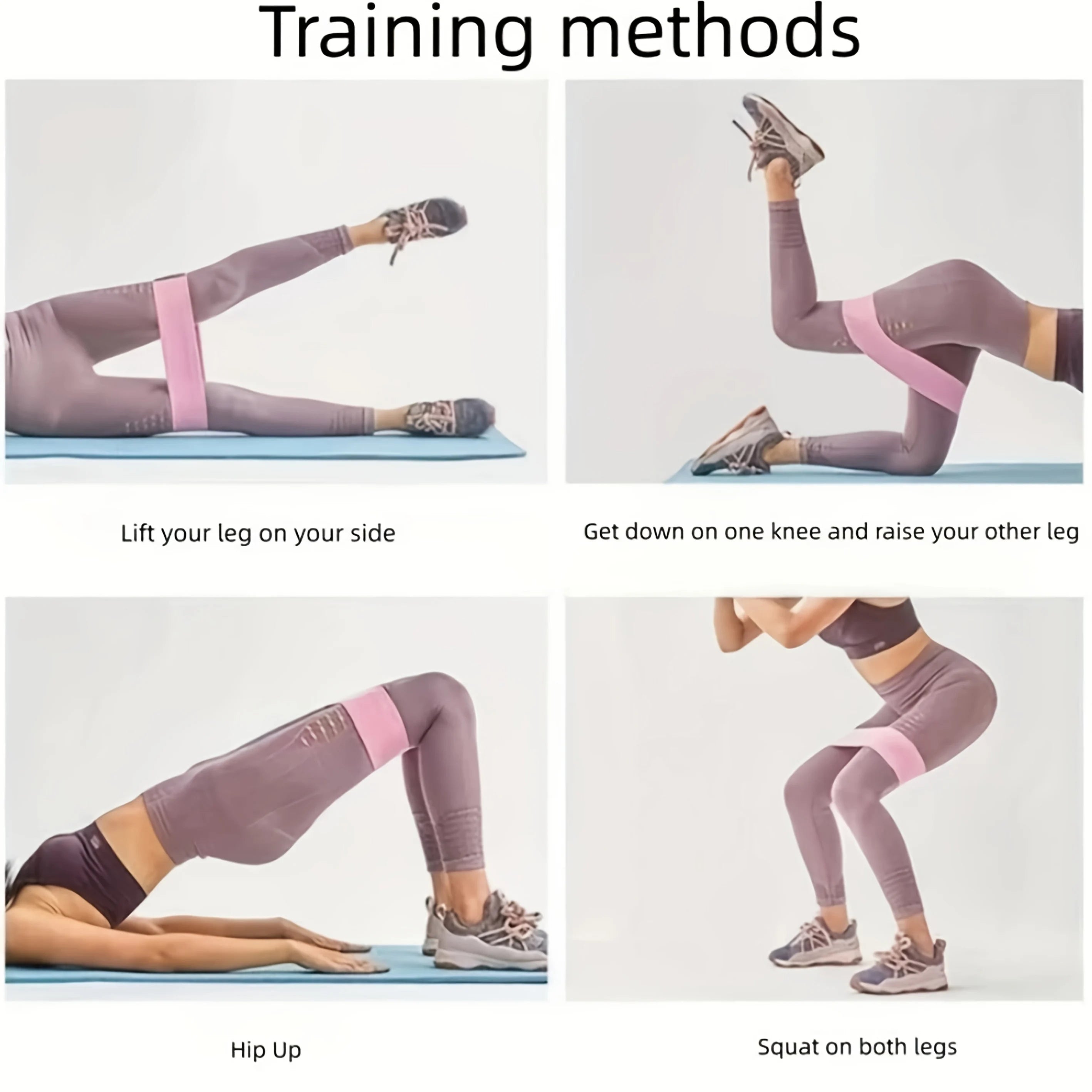 Fabric Resistance Bands – Glute, Thigh & Squat Workout Loops for Fitness & Yoga