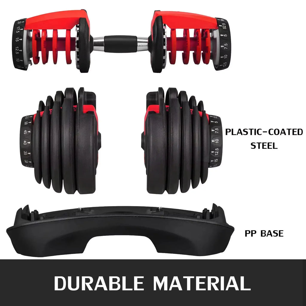 Adjustable Dumbbell 24/40 KG 52.5/90 LBS Fitness Equipment